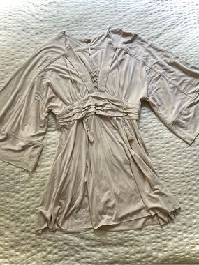 Free People Ivory Cream Dress with Tassels